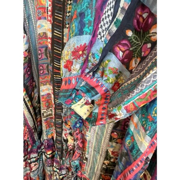 NWOT Johnny Was Beatrice Cherie Silk Dress Sz. Small - Picture 6 of 9